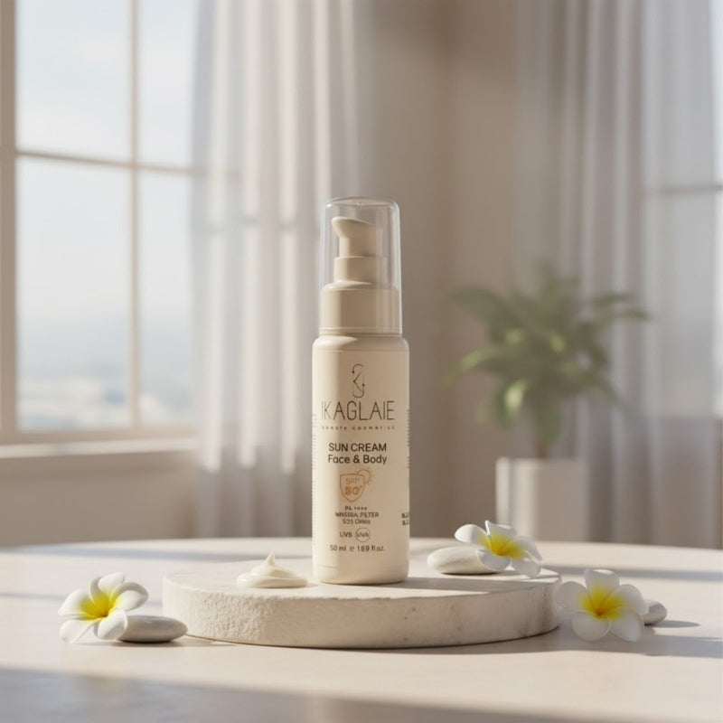 IKAGLAIE Sunscreen SPF 50+ and Moisturizing Cream