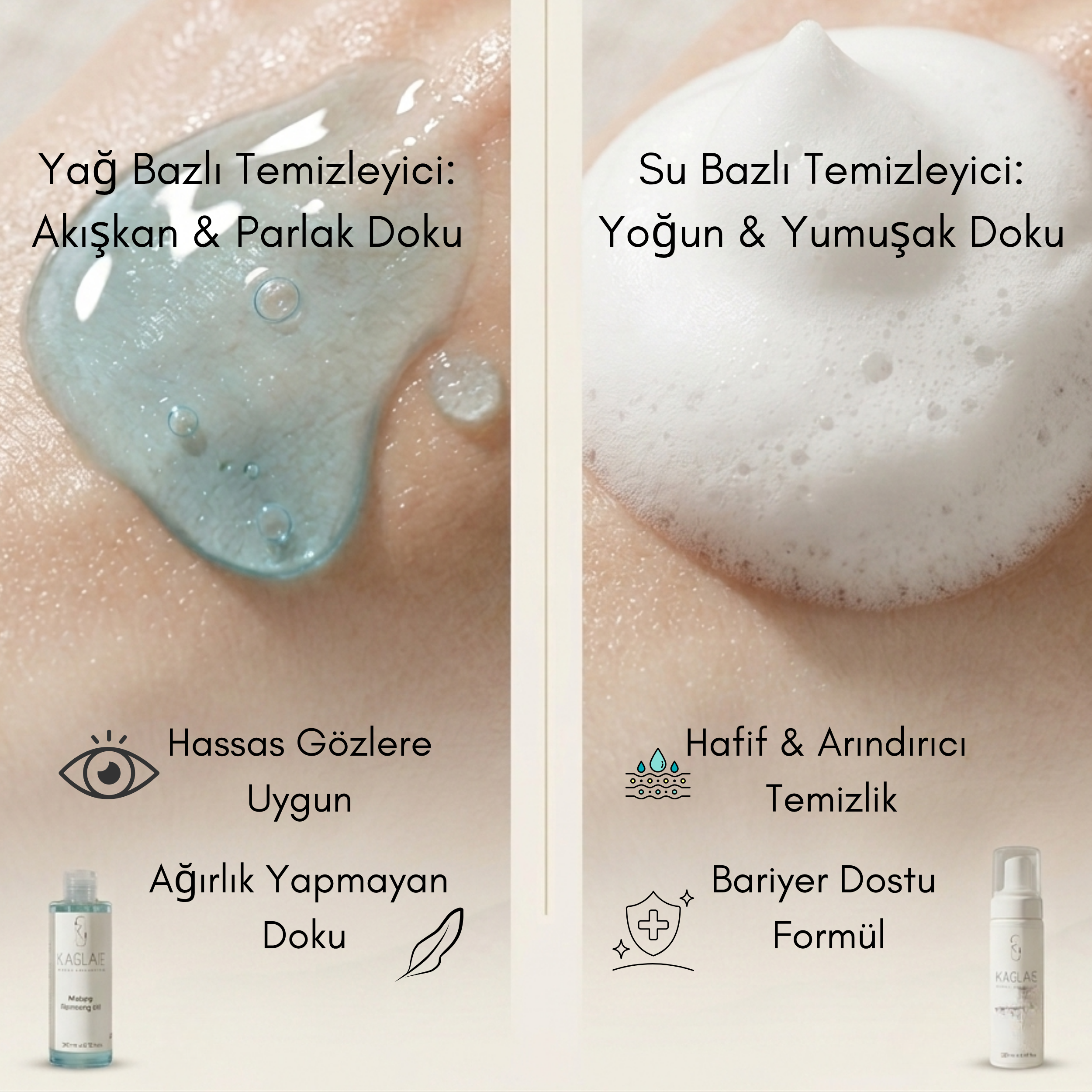 IKAGLAIE Çift Aşamalı Temizlik Seti