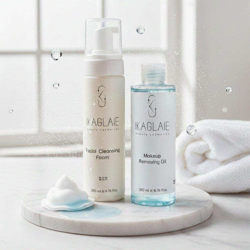 IKAGLAIE Çift Aşamalı Cilt Temizlik Seti